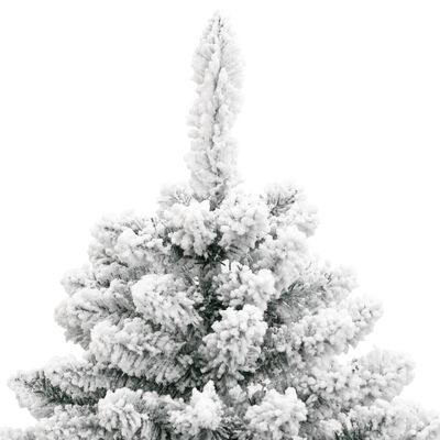 vidaXL Albero Natale Artificiale Incernierato con Neve Fioccata 120 cm