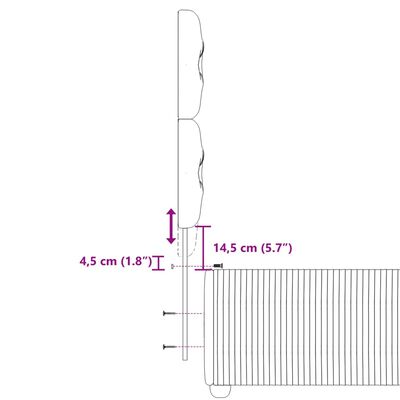 vidaXL Giroletto a Molle con Materasso Crema 80x200 cm inTessuto