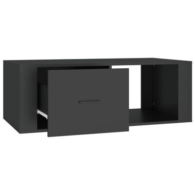 vidaXL Tavolino da Salotto Nero 100x50,5x35 cm in Legno Multistrato