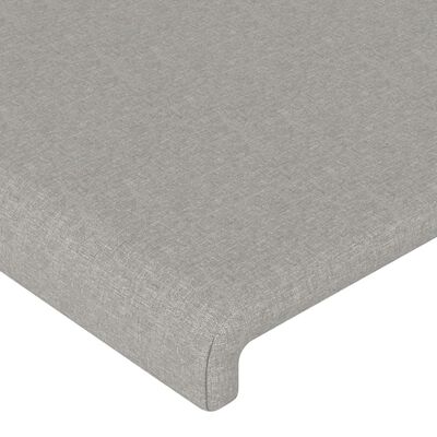 vidaXL Testiera 2 pz Grigio Chiaro 80x5x78/88 cm in Tessuto