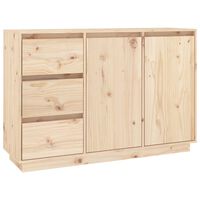 vidaXL Credenza 111x34x75 cm in Legno Massello di Pino