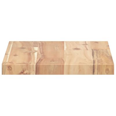 vidaXL Mensole da Parete 2 pz 40x20x2 cm Legno Acacia Non Trattato