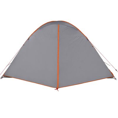 vidaXL Tenda da Campeggio a Cupola 6 Persone Arancione Impermeabile