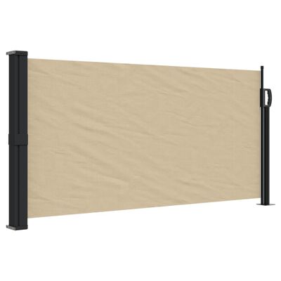 vidaXL Tenda da Sole Laterale Retrattile Beige 100x300 cm