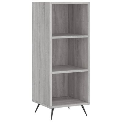 vidaXL Credenza Grigio Sonoma 34,5x34x180 cm in Legno Multistrato