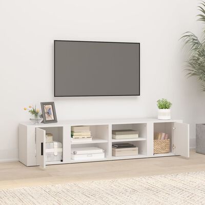 vidaXL Mobili Porta TV 2 pz Bianco 80x31,5x36 cm in Legno Multistrato