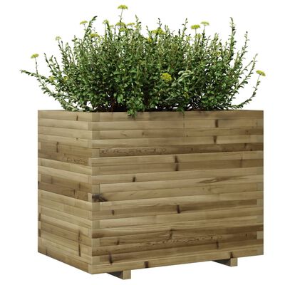 vidaXL Fioriera da Giardino 90x60x72 cm in Legno di Pino Impregnato