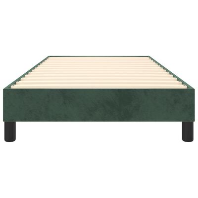 vidaXL Giroletto Verde Scuro 90x190 cm in Velluto