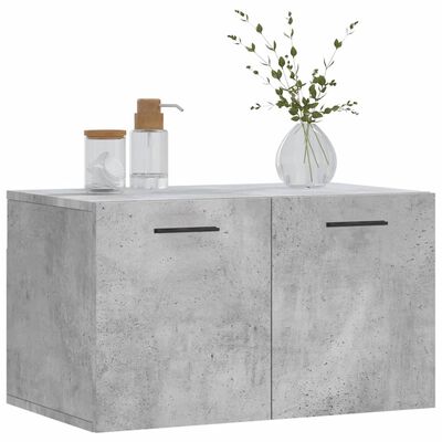 vidaXL Mobile a Parete Grigio Cemento 60x36,5x35 cm Legno Multistrato