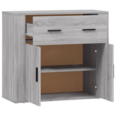 vidaXL Credenza Grigio Sonoma 80x33x70 cm in Legno Multistrato