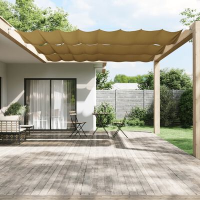 vidaXL Paravento Verticale Beige 140x420 cm in Tessuto Oxford