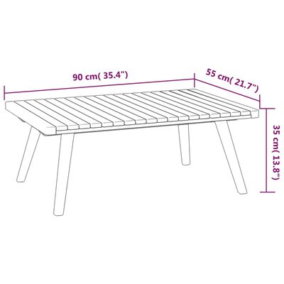 vidaXL Set Divani da Giardino 4 pz con Cuscini in Massello di Acacia