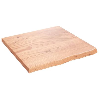 vidaXL Piano Bagno Marrone 60x60x(2-4) cm Legno Massello Trattato