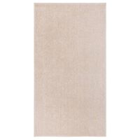 vidaXL Tappeto a Pelo Corto 80x150 cm Beige Scuro