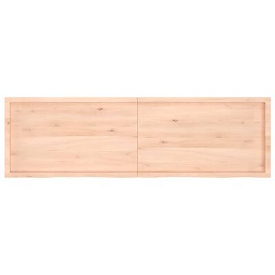 vidaXL Piano Bagno 200x60x(2-6) cm in Legno Massello Non Trattato