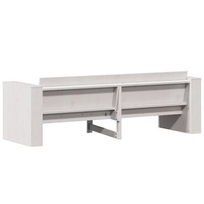 vidaXL Divano Giardino 3 Posti Bianco 189x60x62 cm Legno Massello Pino