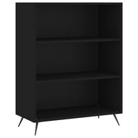 vidaXL Libreria Nera 69,5x32,5x90 cm in Legno Multistrato