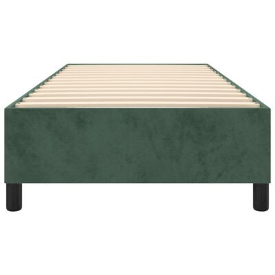 vidaXL Giroletto Verde Scuro 90x200 cm in Velluto