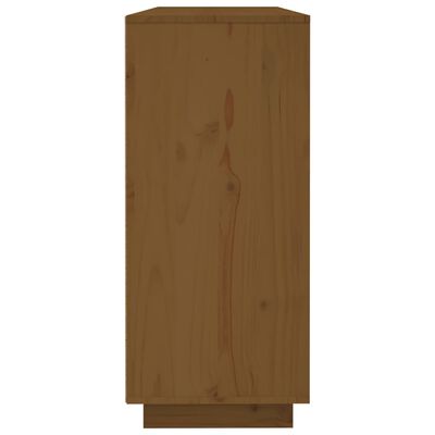 vidaXL Credenza ambra 120x35x80 cm in Legno Massello di Pino