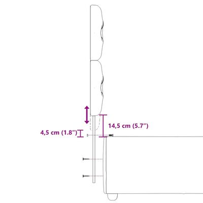 vidaXL Giroletto a Molle con Materasso Grigio Chiaro 90x200 cm Tessuto