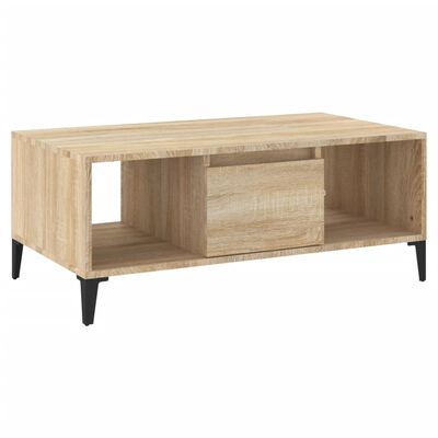 vidaXL Tavolino Salotto Rovere Sonoma 90x50x36,5 cm Legno Multistrato