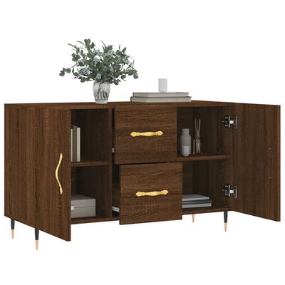 vidaXL Credenza Rovere Marrone 100x36x60 cm in Legno Multistrato