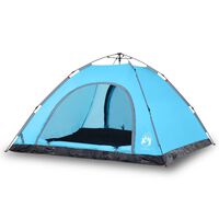 vidaXL Tenda da Campeggio 5 Persone Blu a Rilascio Rapido