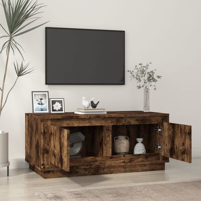 vidaXL Tavolino da Salotto Rovere Fumo 102x50x44 cm Legno Multistrato