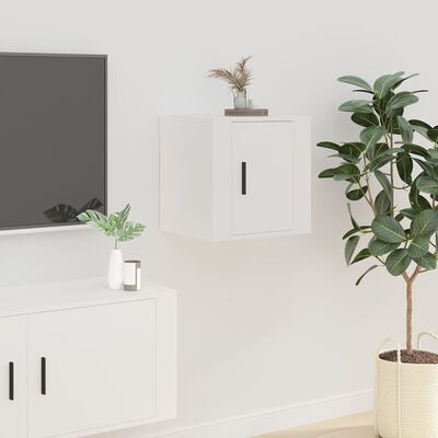 vidaXL Mobile Porta TV a Parete Bianco 40x34,5x40 cm