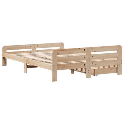 vidaXL Letto senza Materasso 140x190 cm in Legno Massello di Pino