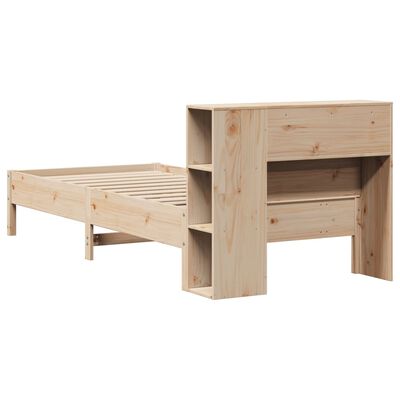 vidaXL Letto Libreria senza Materasso 90x190 cm Legno Massello Pino