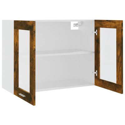 vidaXL Mobile Pensile Rovere Fumo 80x31x60 cm in Legno Multistrato