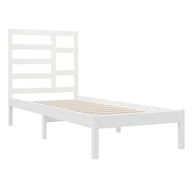 vidaXL Giroletto Bianco in Legno Massello 100x200 cm