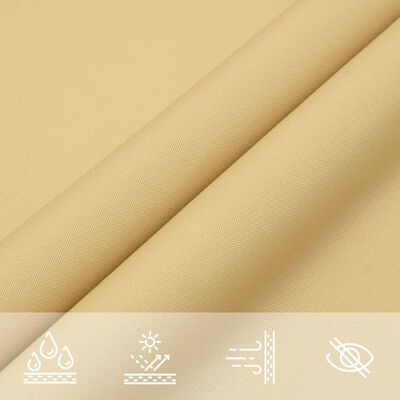 vidaXL Vela Parasole Sabbia 4,5x2,5 m 100% Poliestere Oxford