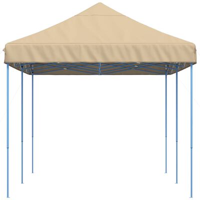 vidaXL Tenda da Festa Pieghevole Pop-Up Beige 580x292x315 cm