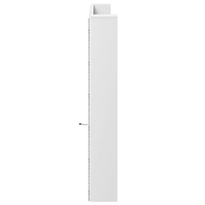 vidaXL Testiera con Contenitore a LED Bianca 220x16,5x103,5 cm