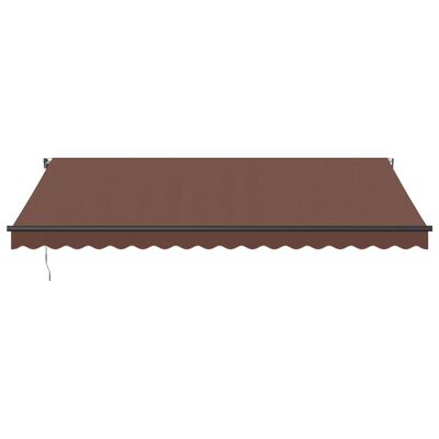 vidaXL Tenda da Sole Retrattile Automatica Marrone 450x300 cm