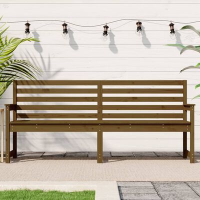 vidaXL Panca da Giardino Ambra 203,5x48x91,5 cm Legno Massello di Pino