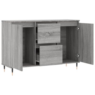 vidaXL Credenza Grigio Sonoma 104x35x70 cm in Legno Multistrato