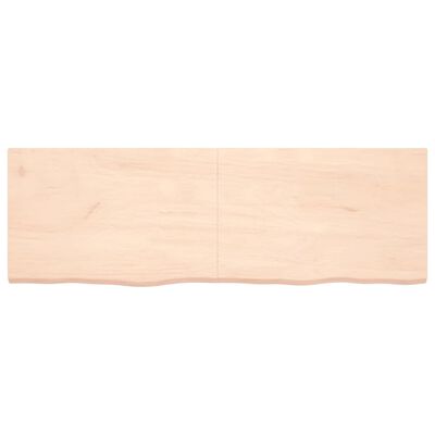 vidaXL Piano Bagno 180x60x(2-4) cm in Legno Massello Non Trattato