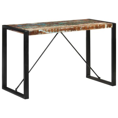 vidaXL Tavolo da Pranzo 120x55x76 cm in Legno Massello di Recupero