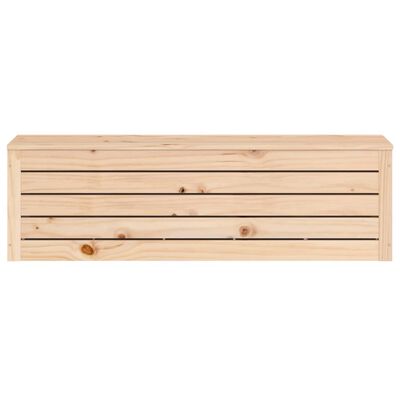 vidaXL Contenitore Portaoggetti 109x36,5x33 cm Legno Massello Pino