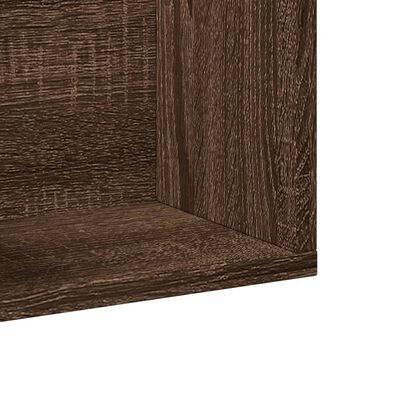 vidaXL Mobili Parete 2 pz Rovere Marrone 99x18x16,5 cm in Multistrato