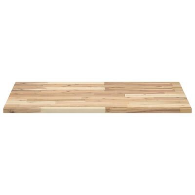 vidaXL Piano da Bagno Non Trattato 80x60x2 cm Legno Massello di Acacia