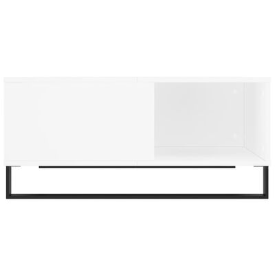 vidaXL Tavolino da Salotto Bianco 80x80x36,5 cm in Legno Multistrato