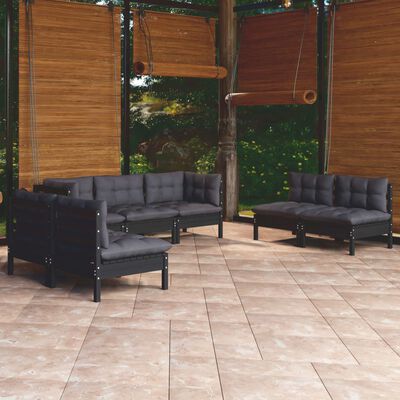 vidaXL Set Salotto da Giardino 7pz con Cuscini Legno Massello di Pino