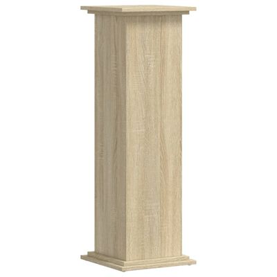 vidaXL Supporto per Piante Rovere Sonoma 33x33x100cm Legno Multistrato