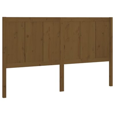 vidaXL Testiera per Letto ambra 125,5x4x100 cm Legno Massello di Pino