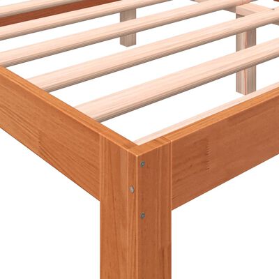 vidaXL Letto senza Materasso Marrone Cera 160x200 cm in Legno di Pino