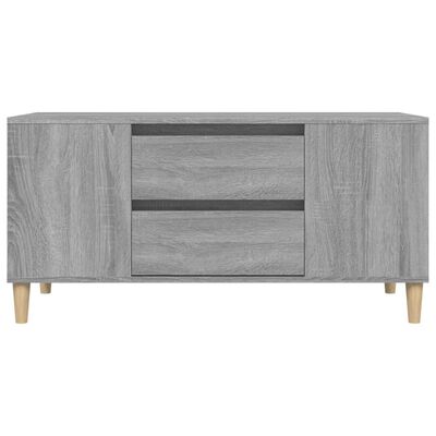 vidaXL Mobile Porta TV Grigio Sonoma 102x44,5x50 cm Legno Multistrato